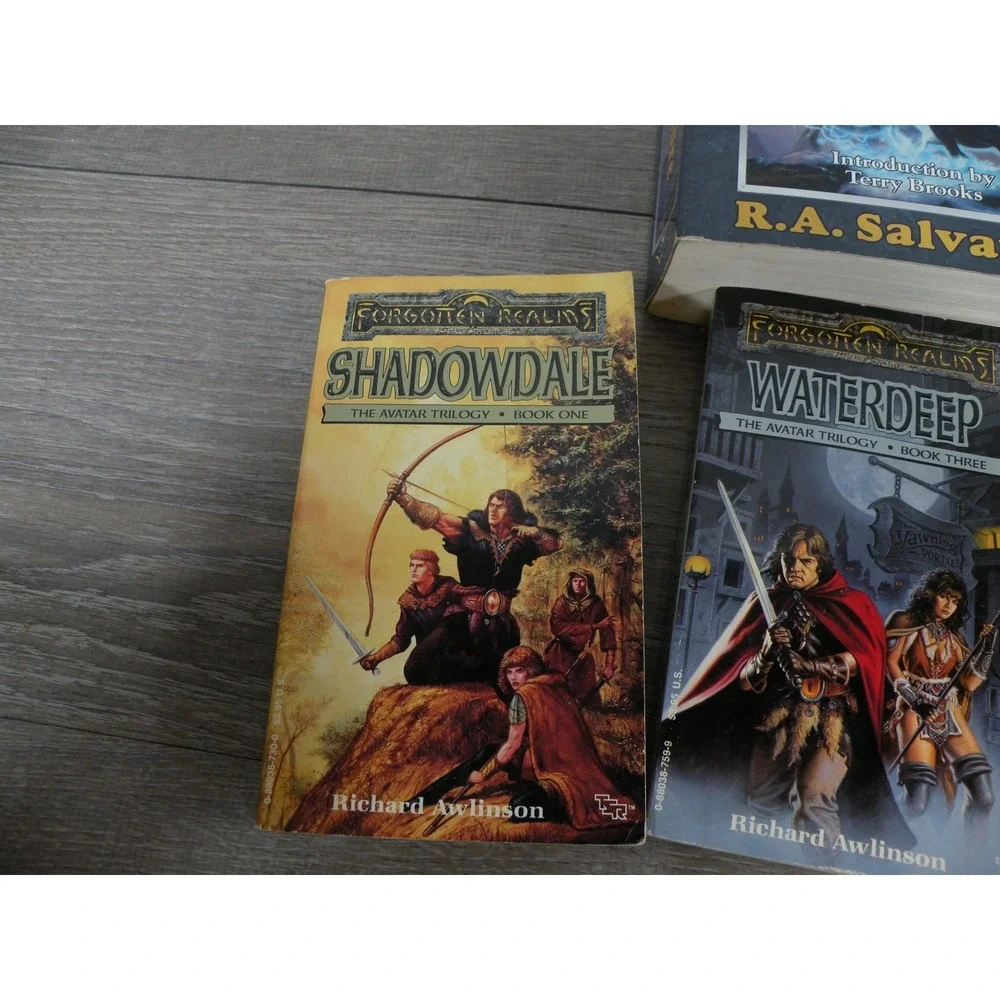 Forgotten Realms Book Lot: Icewind Dale Trilogy CE, Avatar Trilogy, Wyvern's